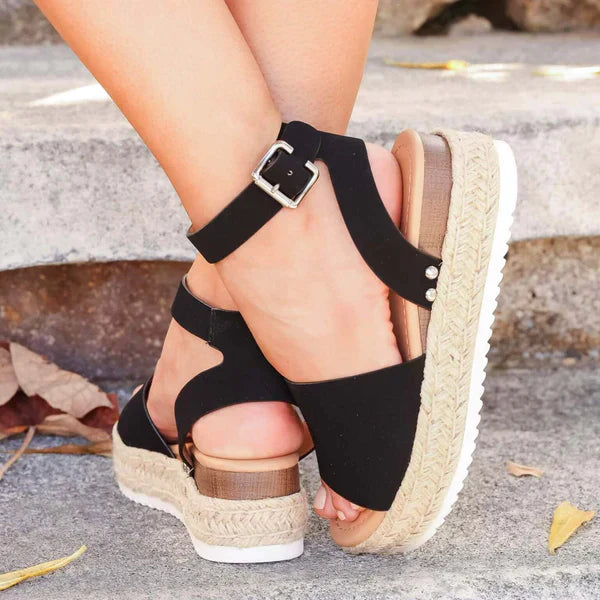 Damen Sommersandalen Flach Bequem Elegant - Image 4