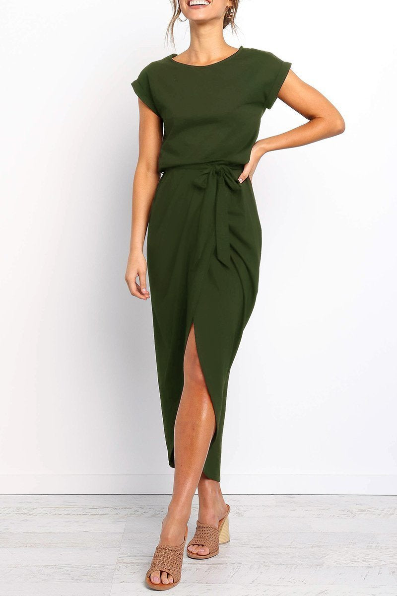 Damen Knöchellanges Kleid Lässig - Image 2