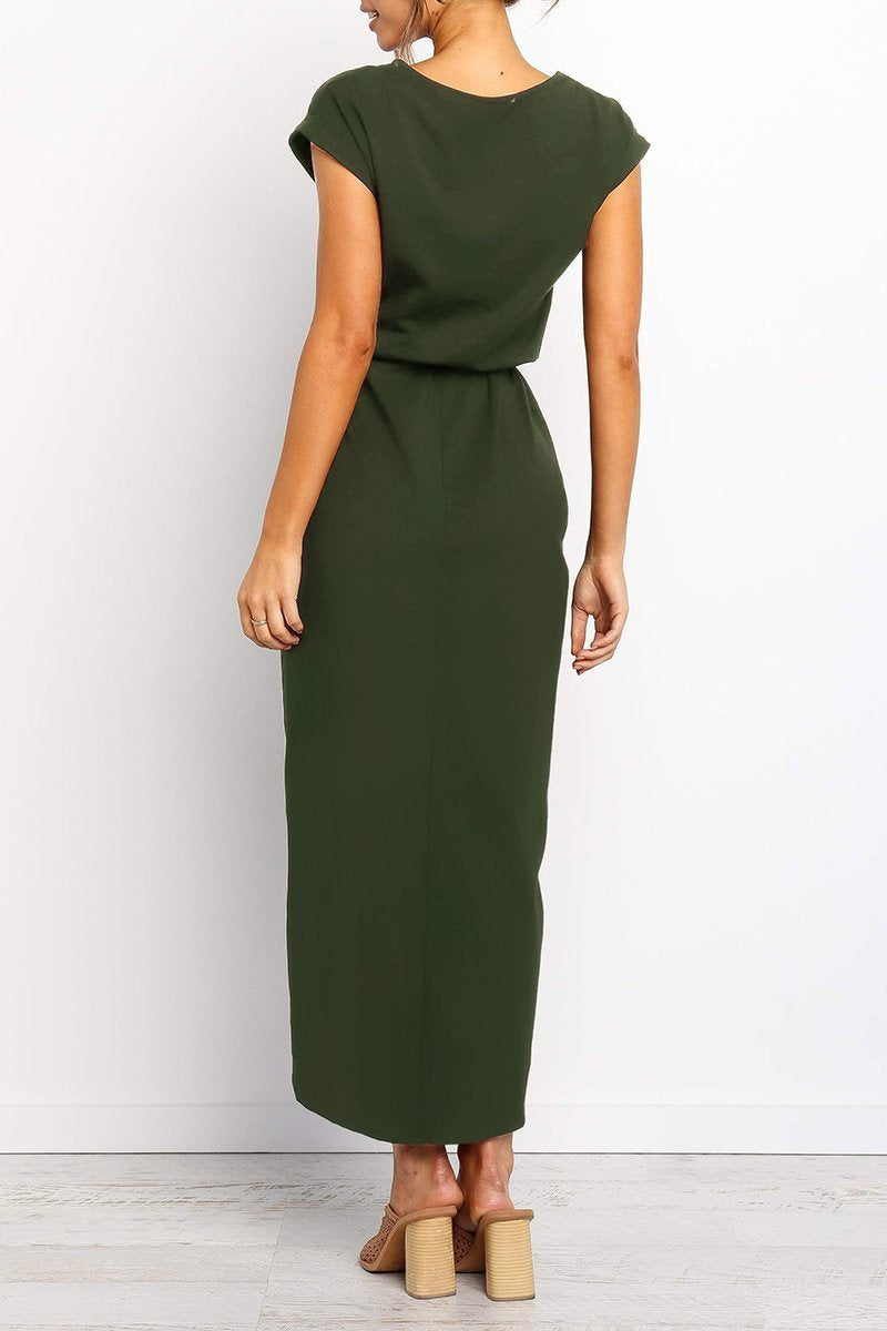 Damen Knöchellanges Kleid Lässig - Image 3
