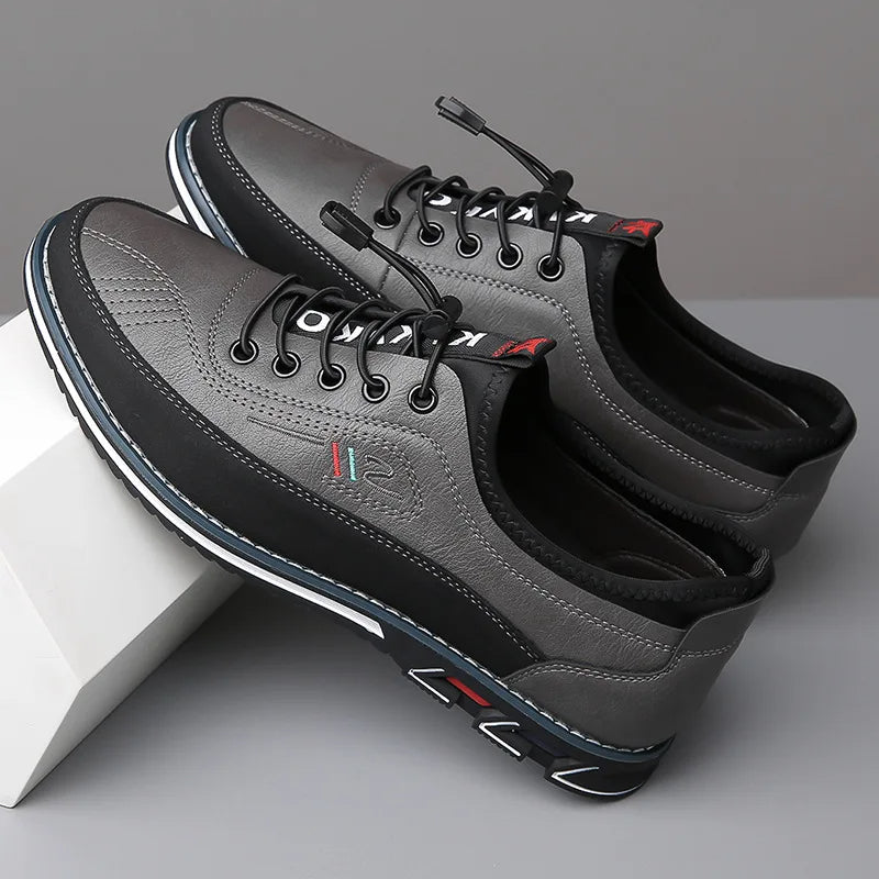 Herren Leder Oxford Schuhe Klassisch - Image 5
