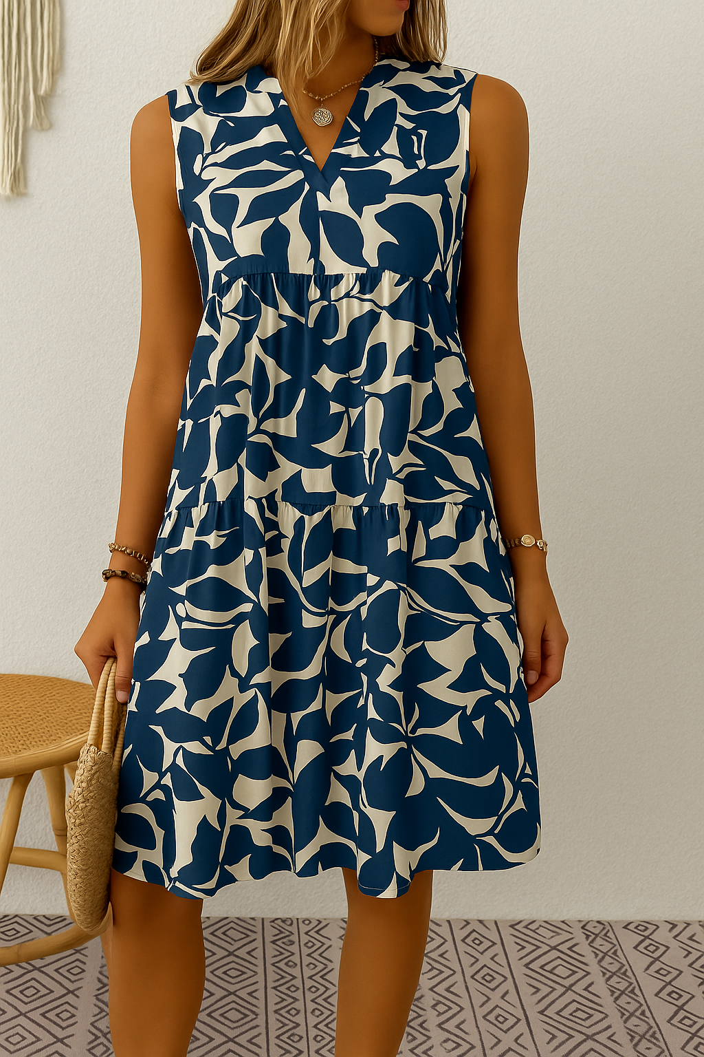 Damen Midi Kleid