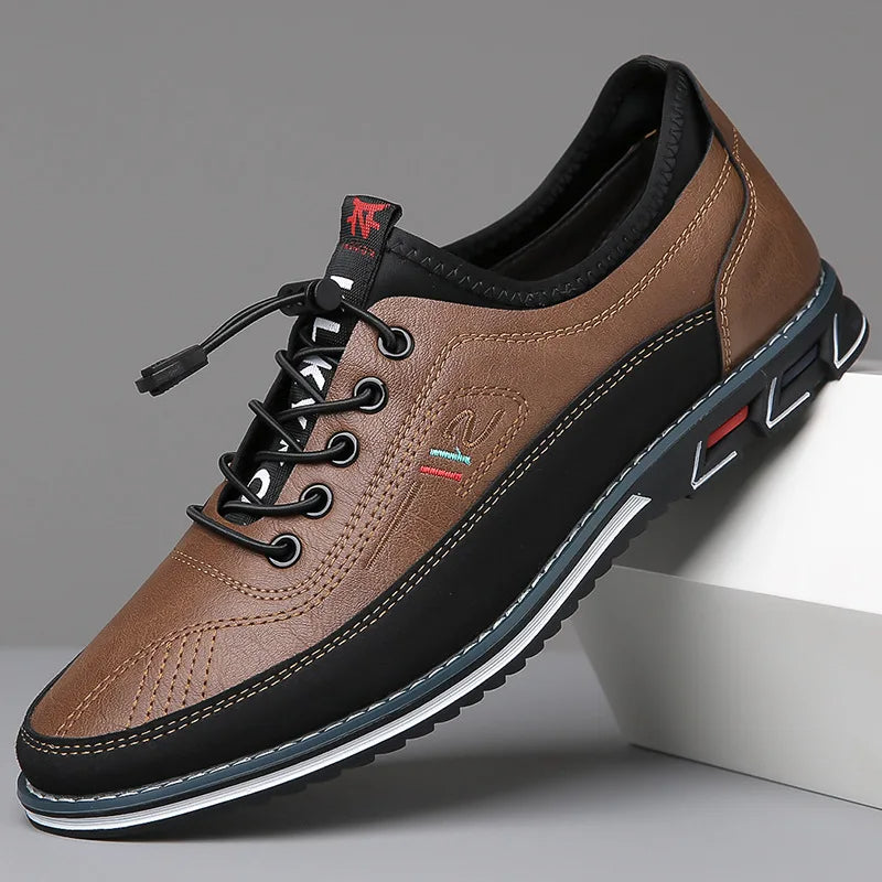 Herren Leder Oxford Schuhe Klassisch - Image 6