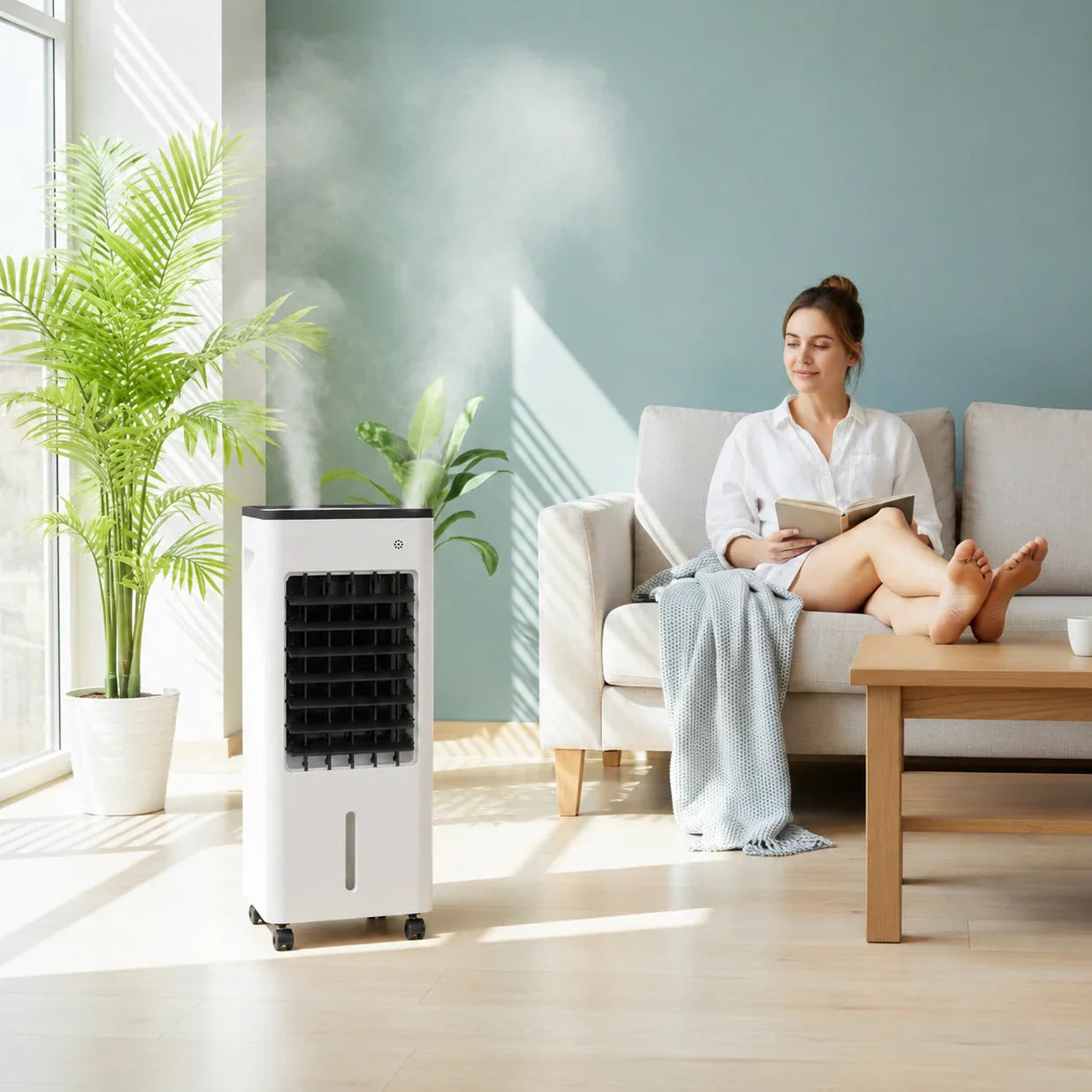 3-in-1 Tragbarer Luftkühler Mini Ventilator Befeuchter - Image 3