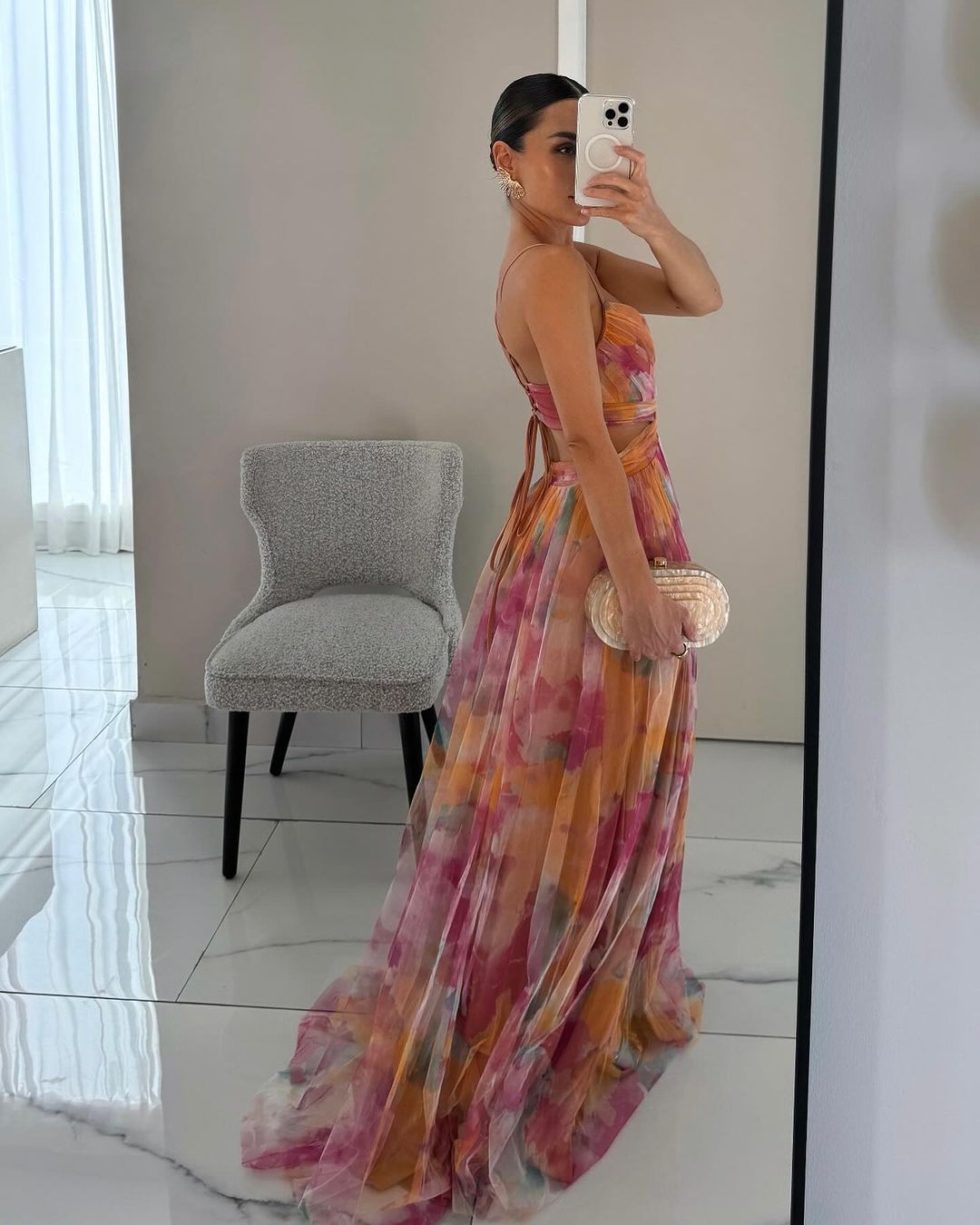 Damen Florales Maxikleid Elegant - Image 2