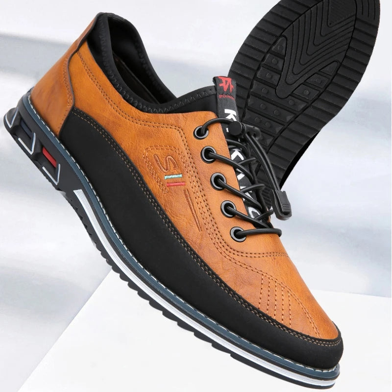 Herren Leder Oxford Schuhe Klassisch - Image 3