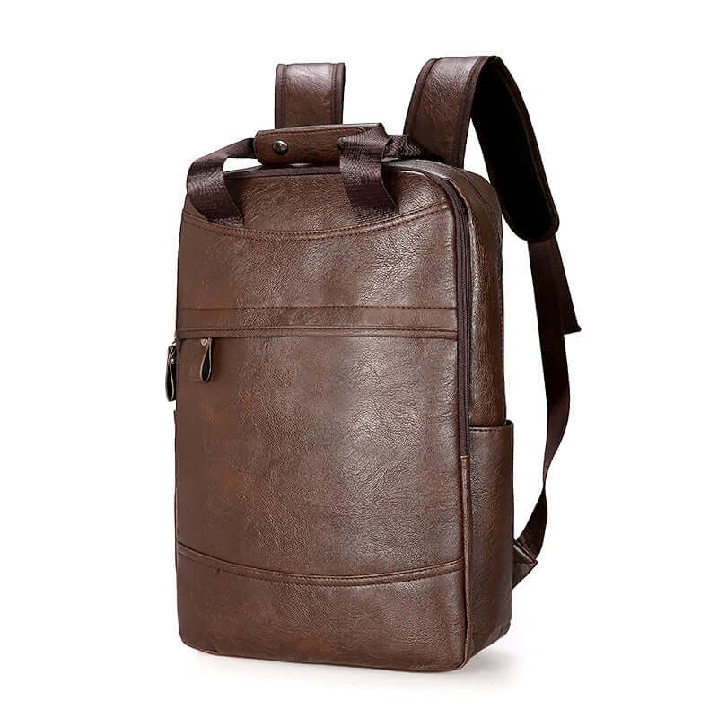 Damen Rucksack Vegan Kunstleder Laptopfach