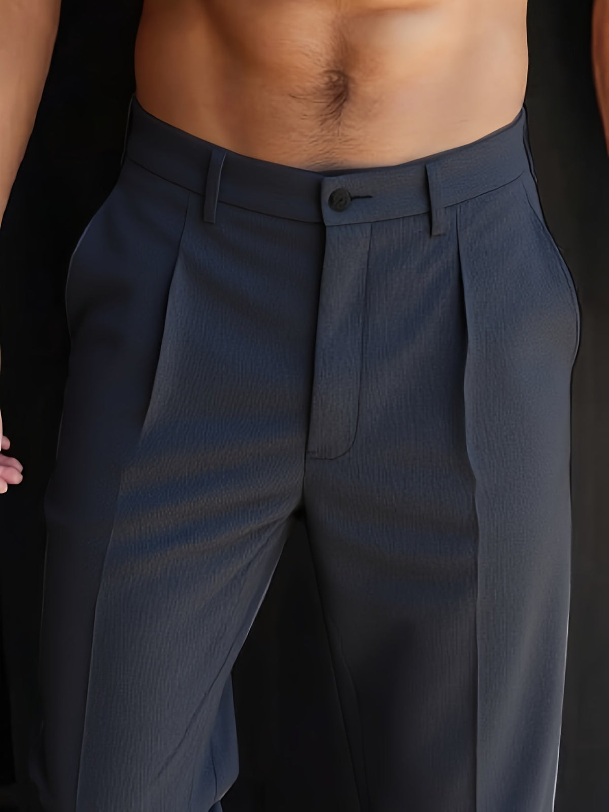 Damen Businesshose Gerade Geschnitten Stoffhose - Image 11
