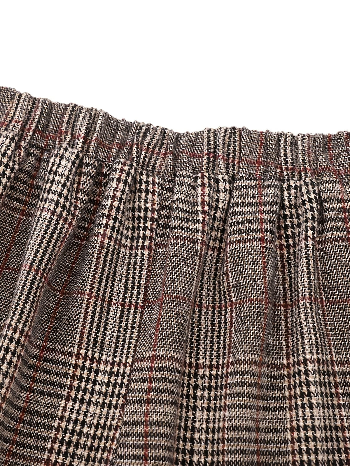 Damen Karierte Weite Hose Marlene Stil - Image 12