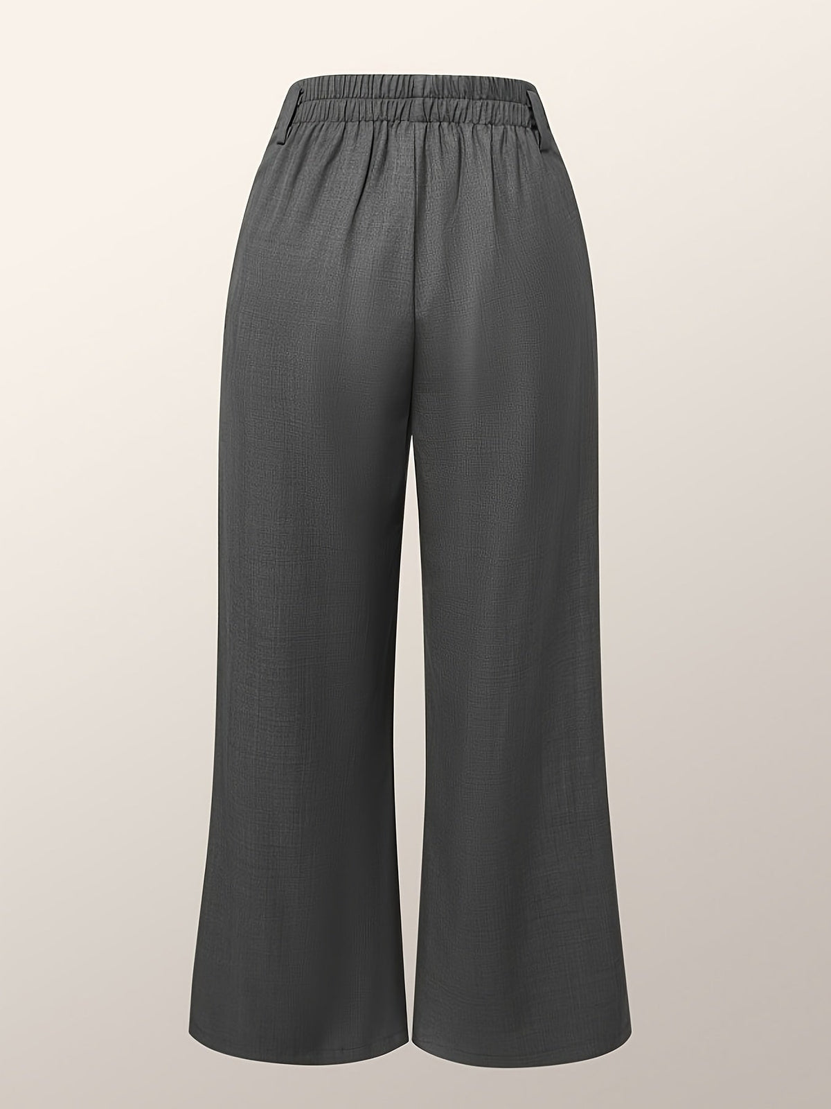 Damen Marlenehose High Waist Weite Stoffhose - Image 3