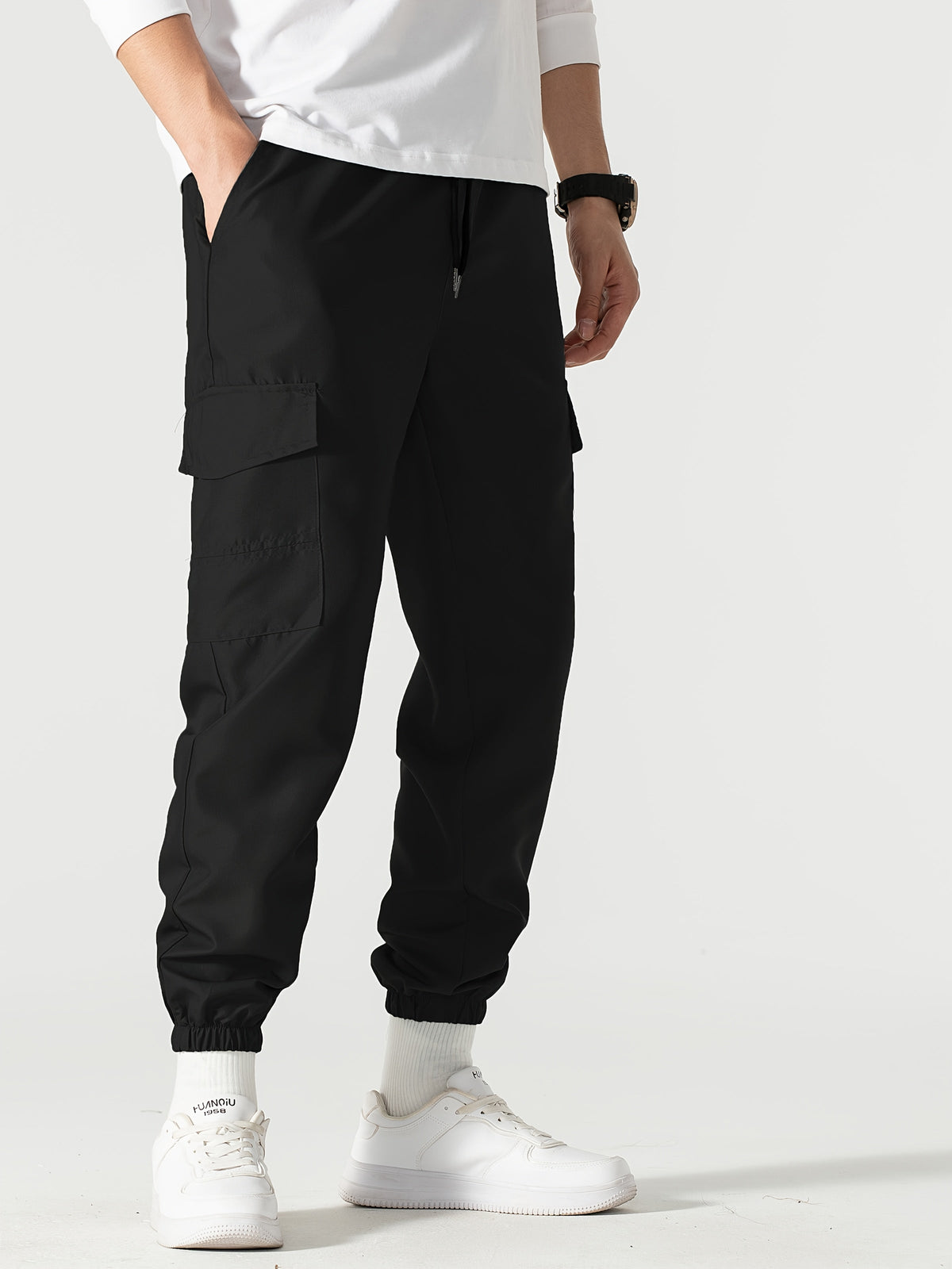 Herren Cargo Jogger Relaxed Fit Cargohose - Image 4