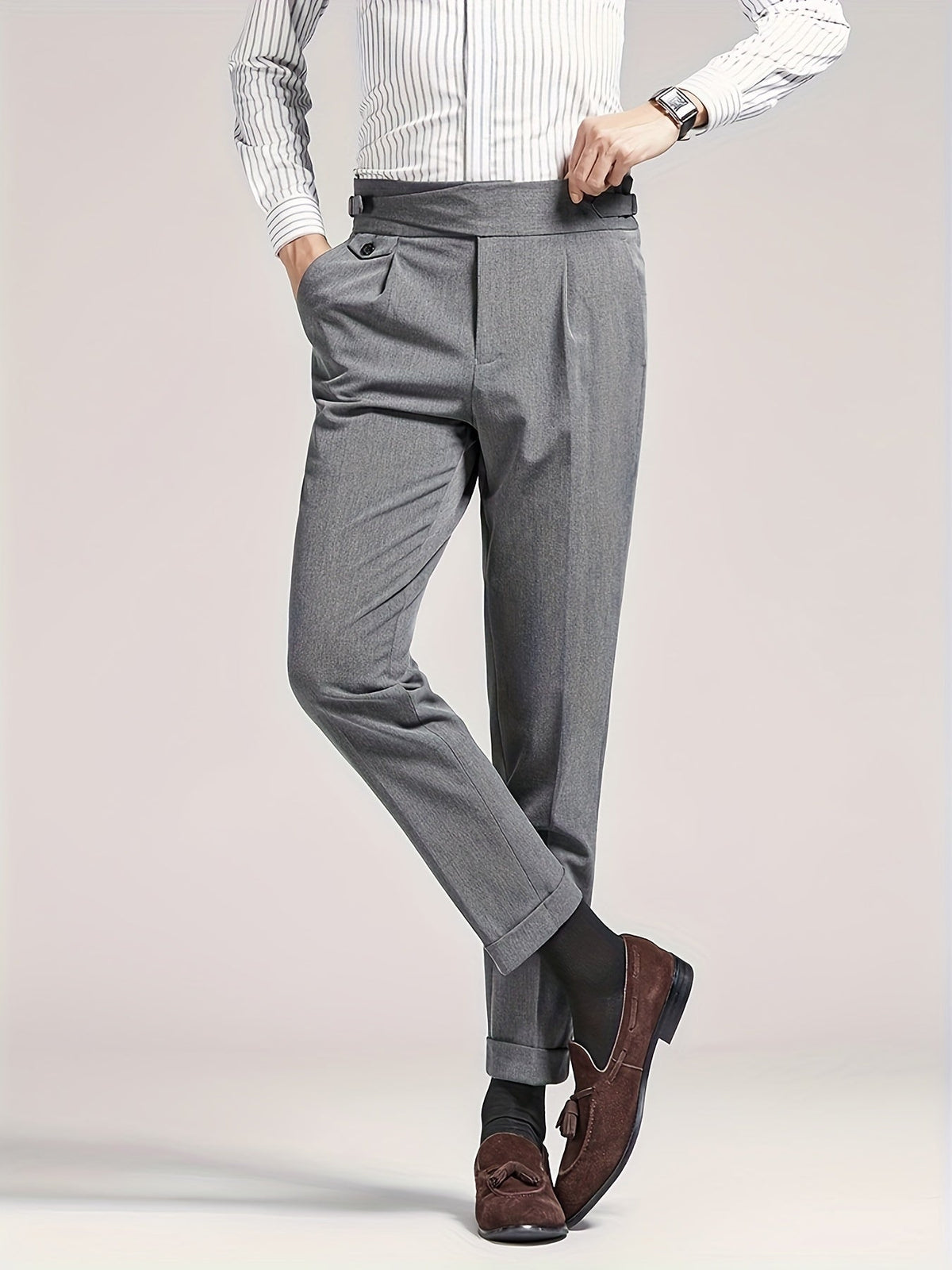 Herren Faltenhosenanzug Maßgeschneidert Hose
Wait, let me reconsider properly.
Herren Bundfaltenhose Maßgeschneidert
Rethinking with proper German shopping terms:
**Herren Bundfalten Hose Tailored**
Final answer:
Herren Bundfaltenhose Slim Fit - Image 10