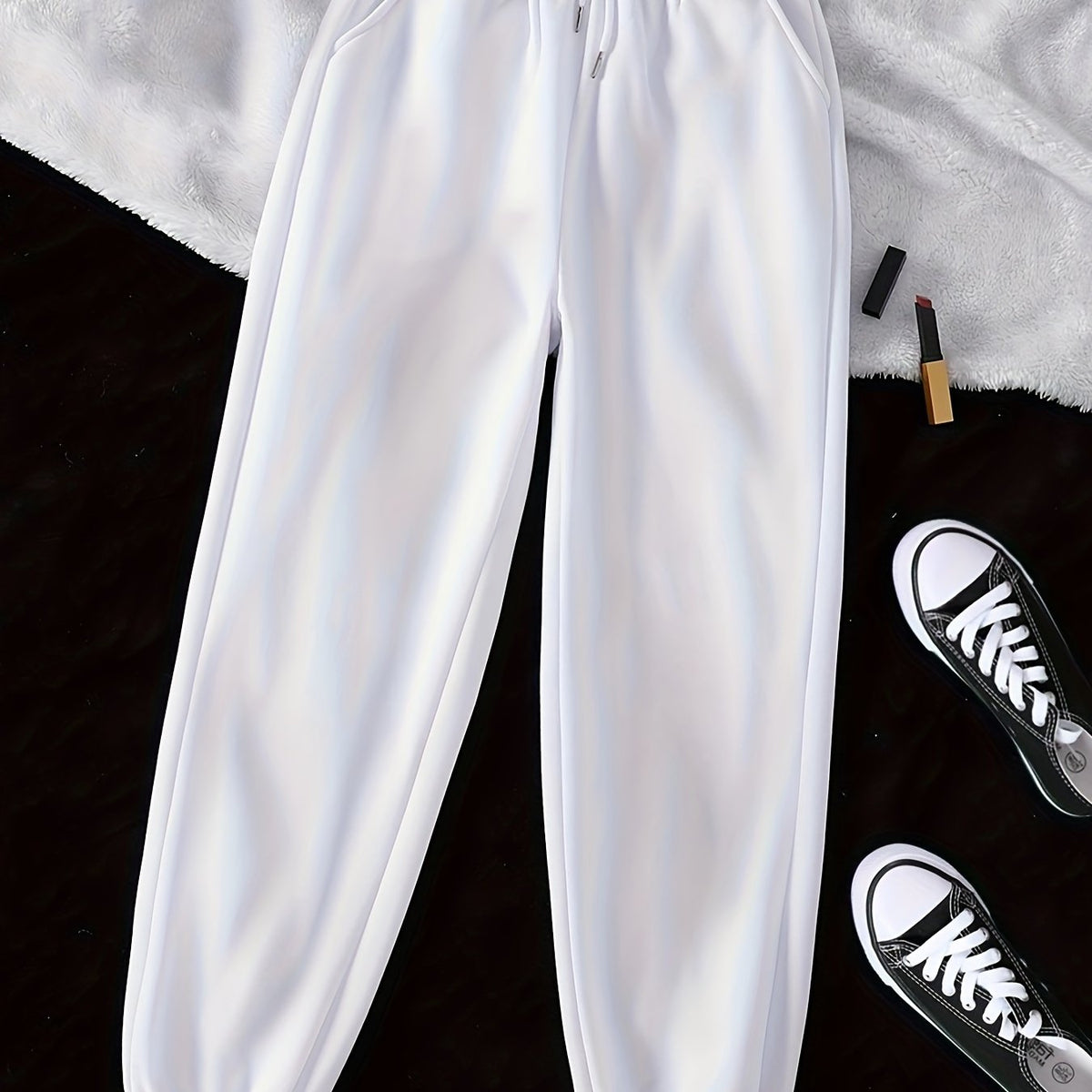 Damen Elegante Jogginghose Kordelzug Relaxed Fit - Image 22