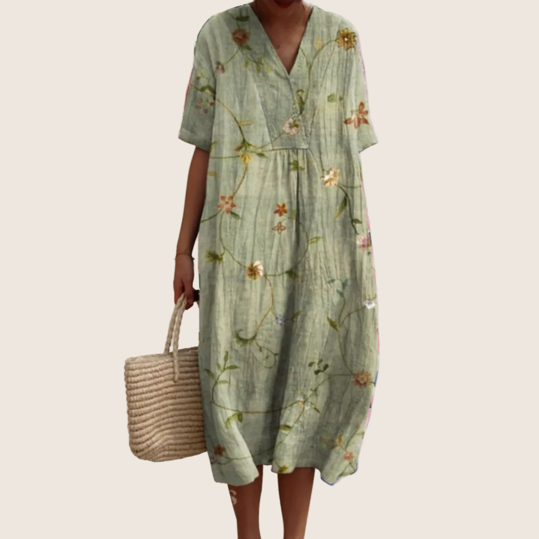 Damen Geblümtes Sommerkleid - Image 5