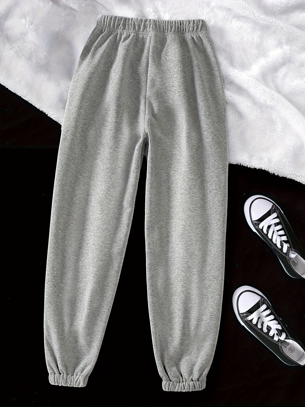 Damen Elegante Jogginghose Kordelzug Relaxed Fit - Image 3