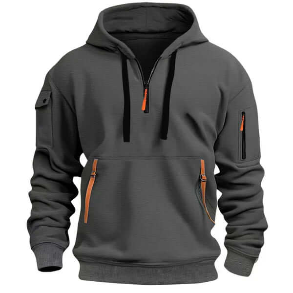 Herren Kapuzenpullover Lässiger Hoodie Warm Bequem - Image 6