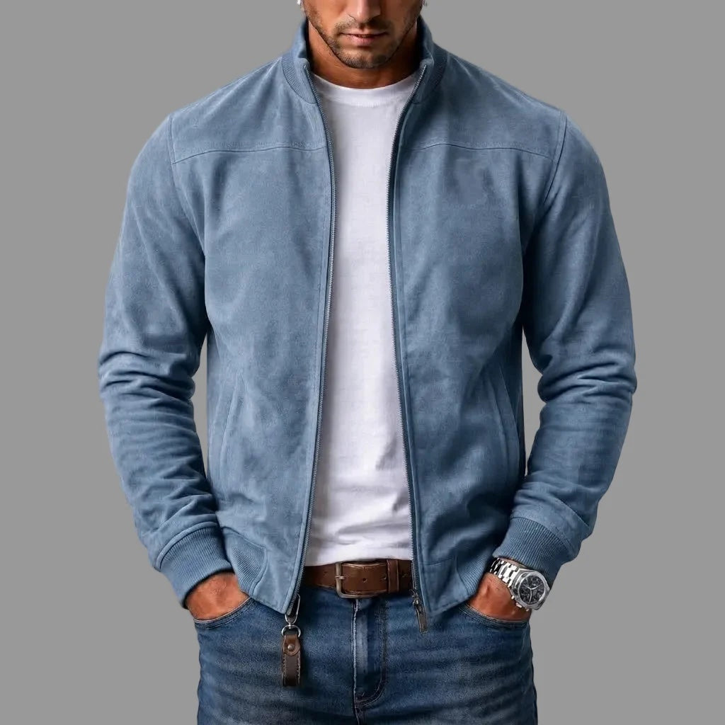 Herren Bomberjacke Wildlederoptik - Image 4