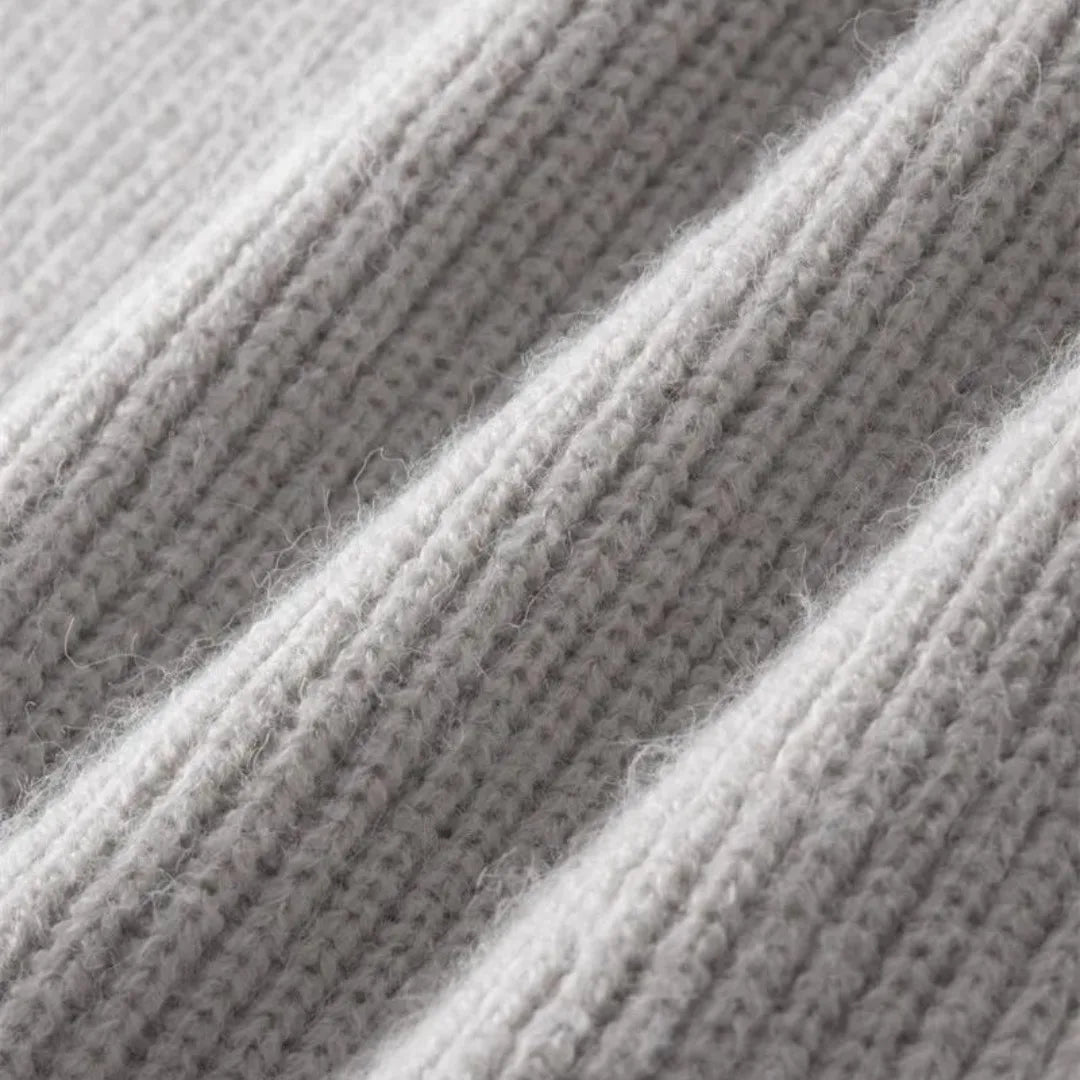 Herren Wollweste Reißverschluss Rippstrick Stehkragen - Image 5
