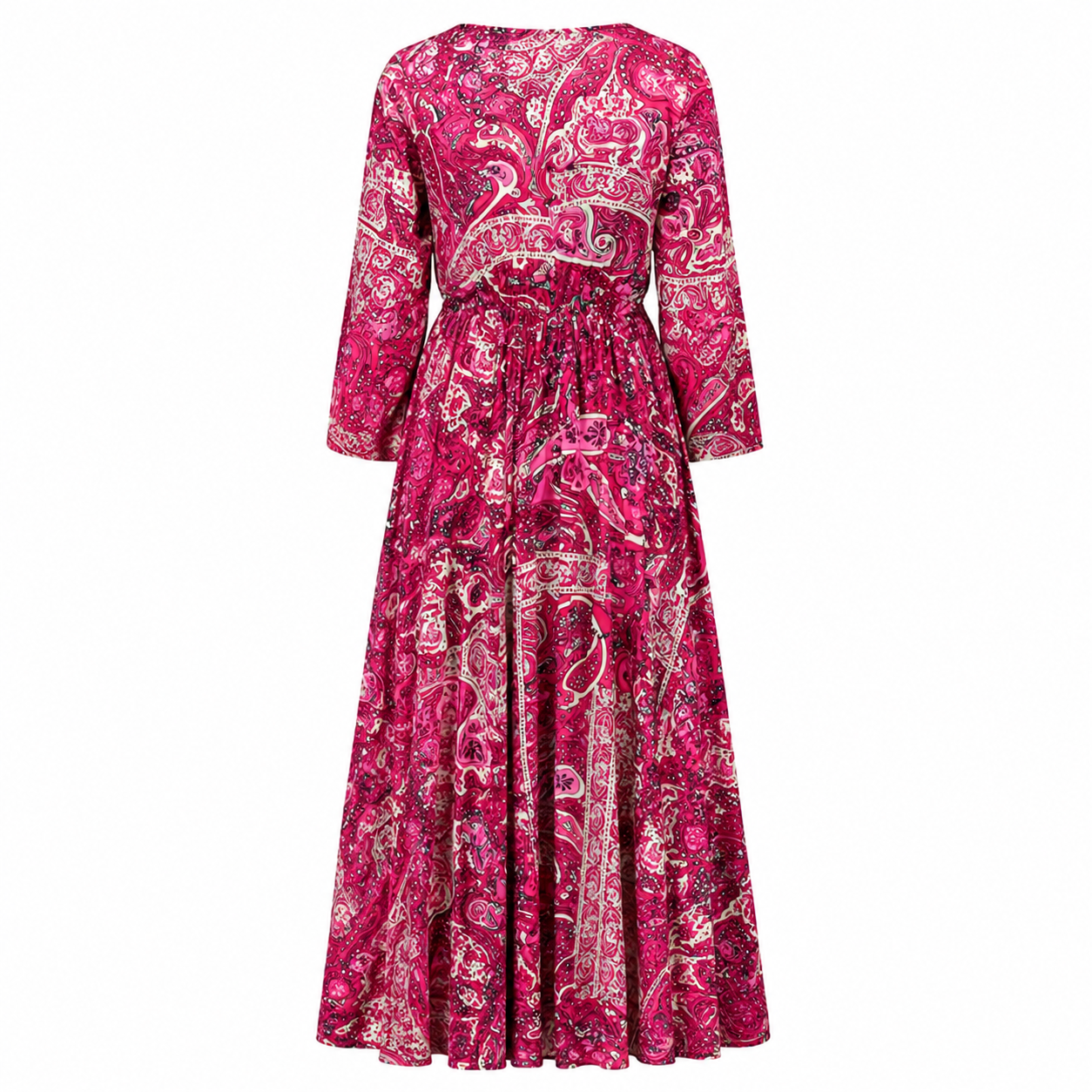 Damen Viskose Boho Maxikleid Lang - Image 8