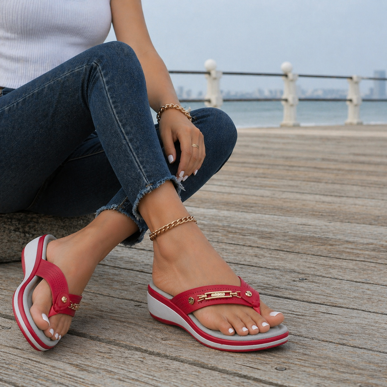 Damen Orthopädische Zehentrenner Ergonomisch Bequem - Image 5