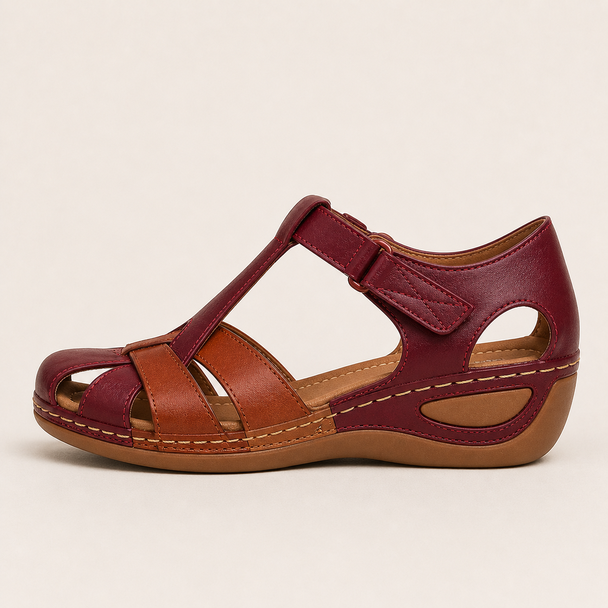 Damen Orthopädische Leder Sandalen Verstellbar - Image 7