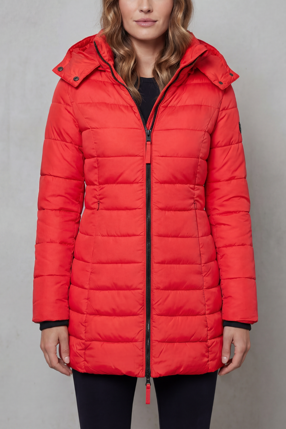 Damen Steppjacke warm figurbetont mit Kapuze - Image 15