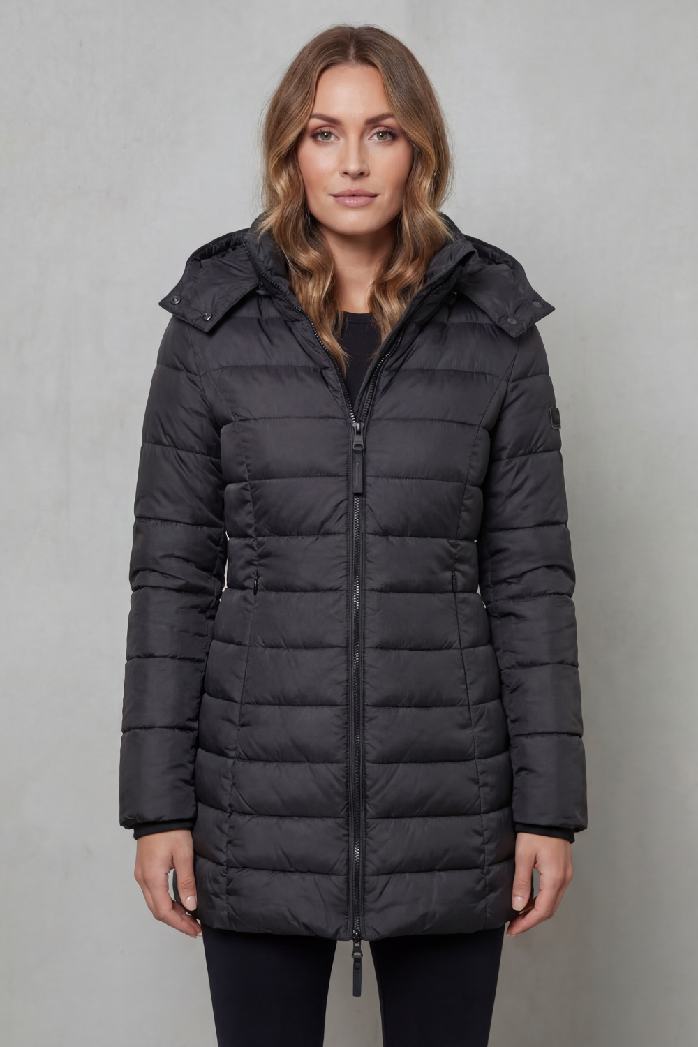Damen Steppjacke warm figurbetont mit Kapuze - Image 6