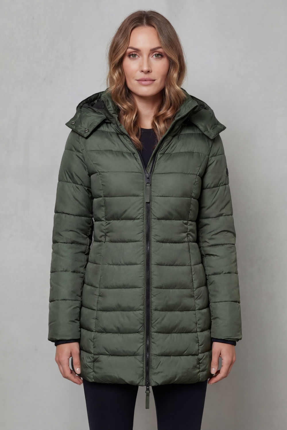 Damen Steppjacke warm figurbetont mit Kapuze - Image 8