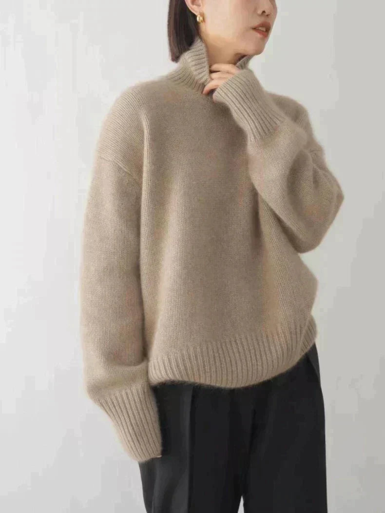 Damen Eleganter Strickpullover Rollkragen - Image 5