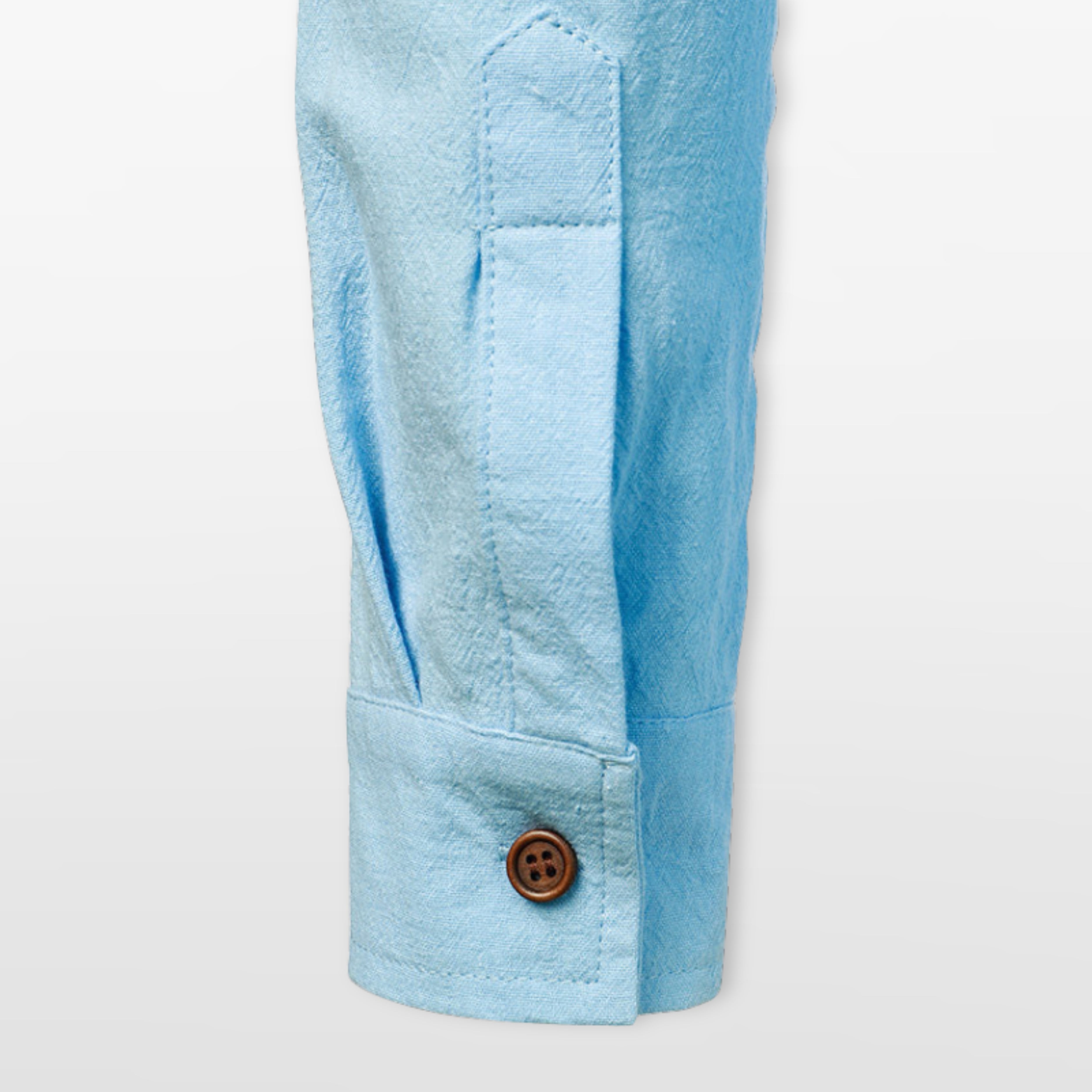 Herren Leinen Button-Down Hemd Lässig - Image 10