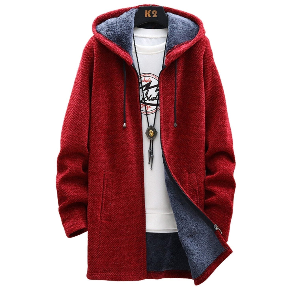 Damen Zip Hoodie Langarm Kapuzenpullover Reißverschluss - Image 3