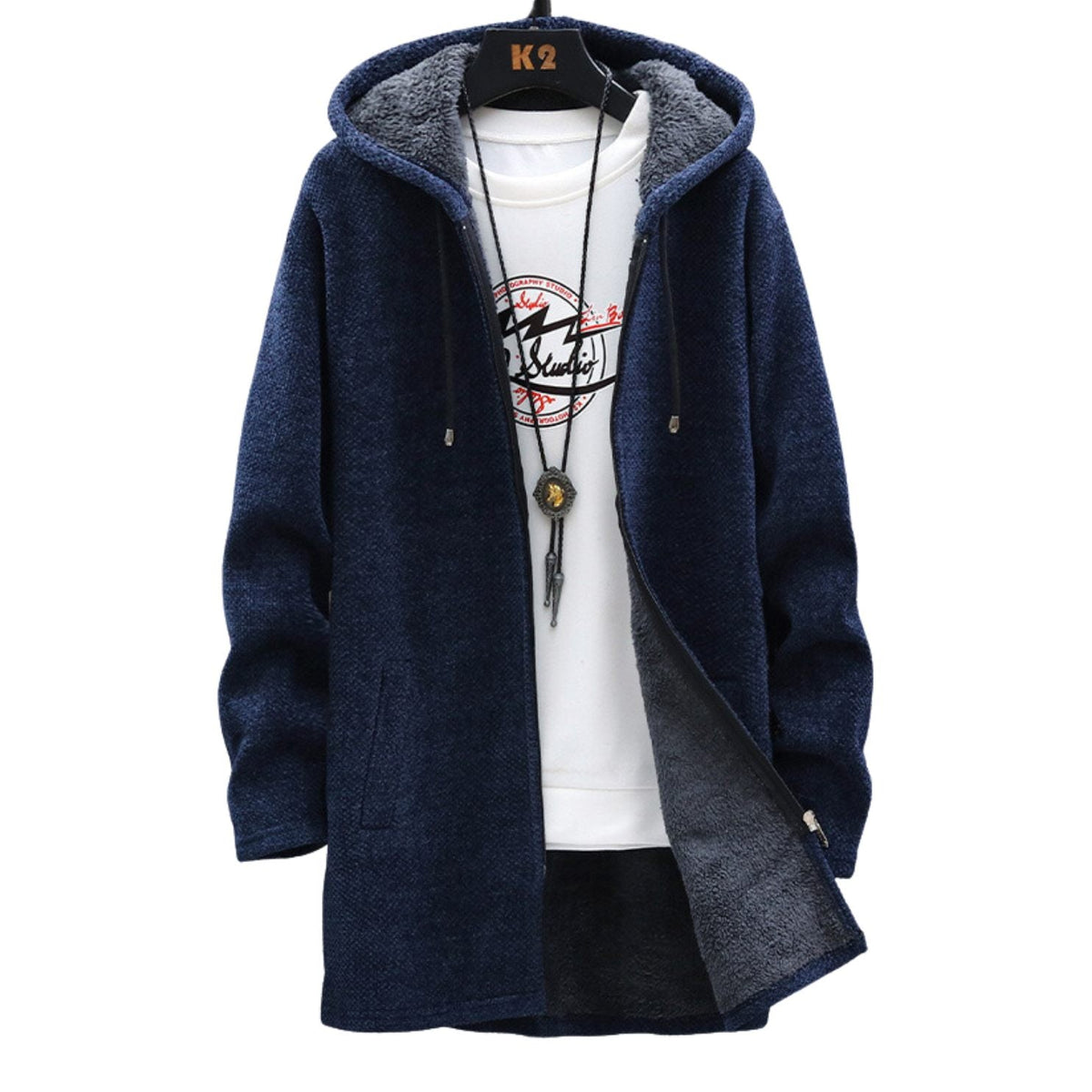 Damen Zip Hoodie Langarm Kapuzenpullover Reißverschluss - Image 5