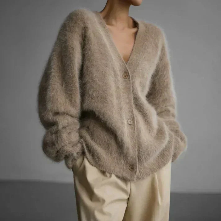 Damen Kaschmir Cardigan Locker Weich