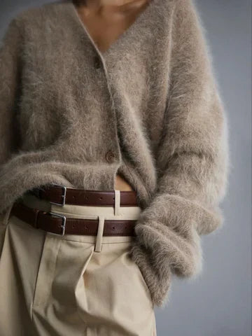 Damen Kaschmir Cardigan Locker Weich - Image 5