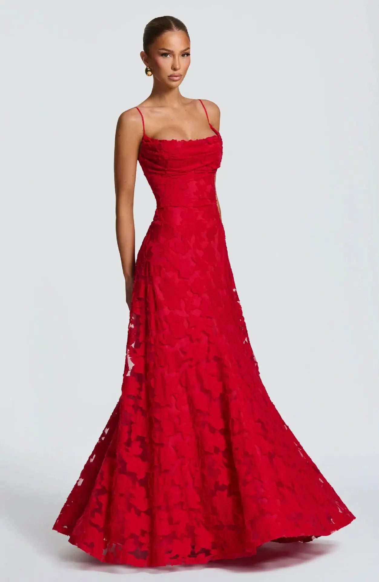 Damen Besticktes Maxi Abendkleid Elegant Lang - Image 14