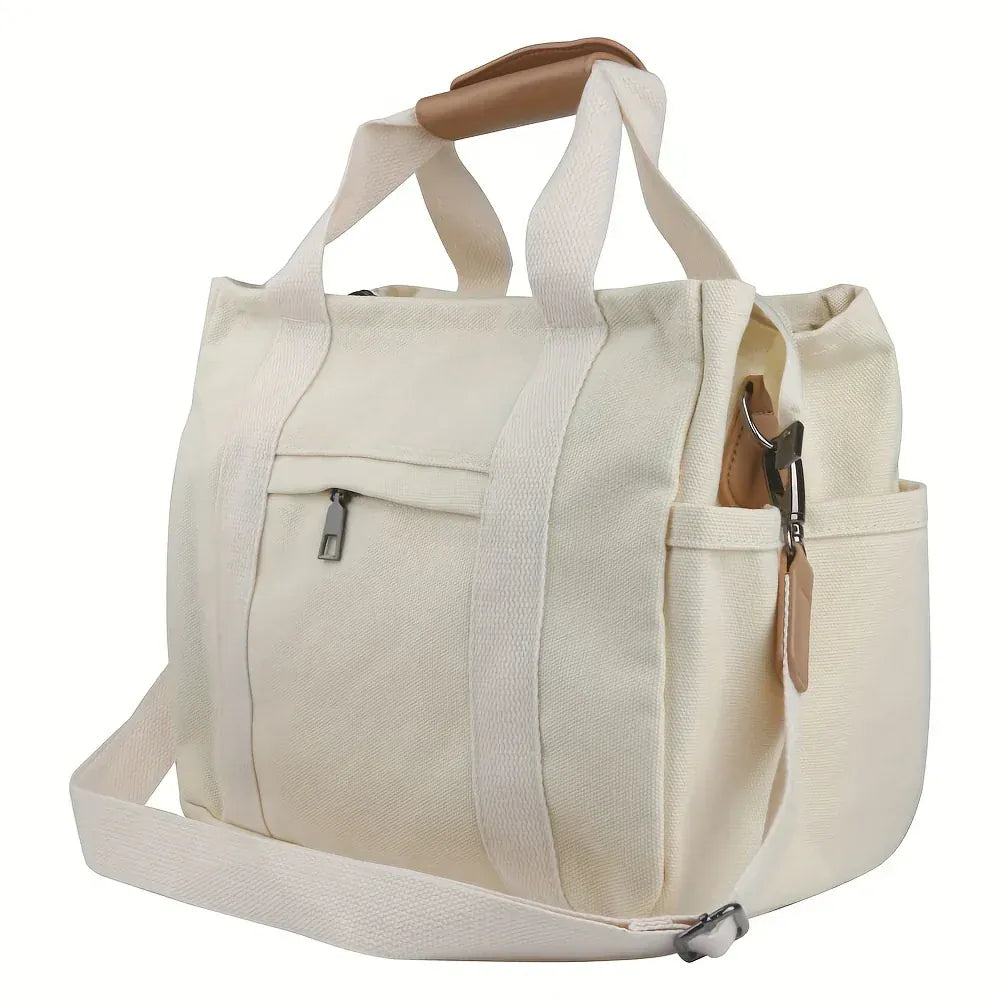 Damen Tote Bag groß Shopper Handtasche viele Fächer Schulterriemen - Image 7