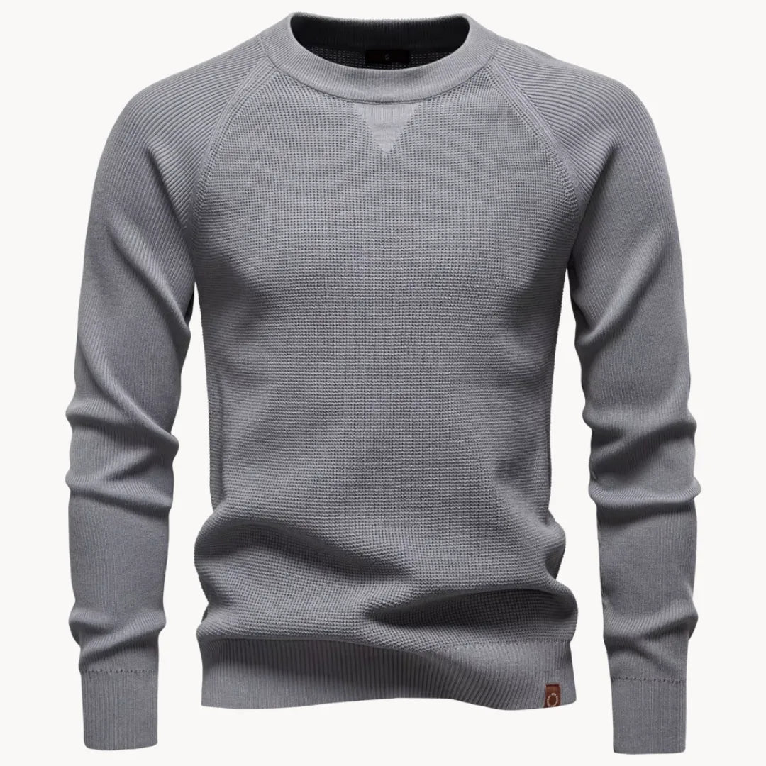 Herren Feinstrick Pullover Rundhals Raglanärmel - Image 8