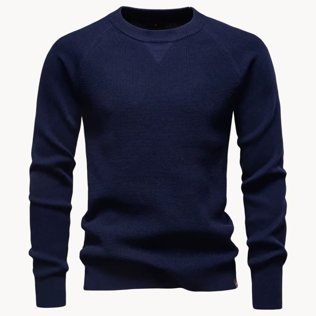 Herren Feinstrick Pullover Rundhals Raglanärmel - Image 12