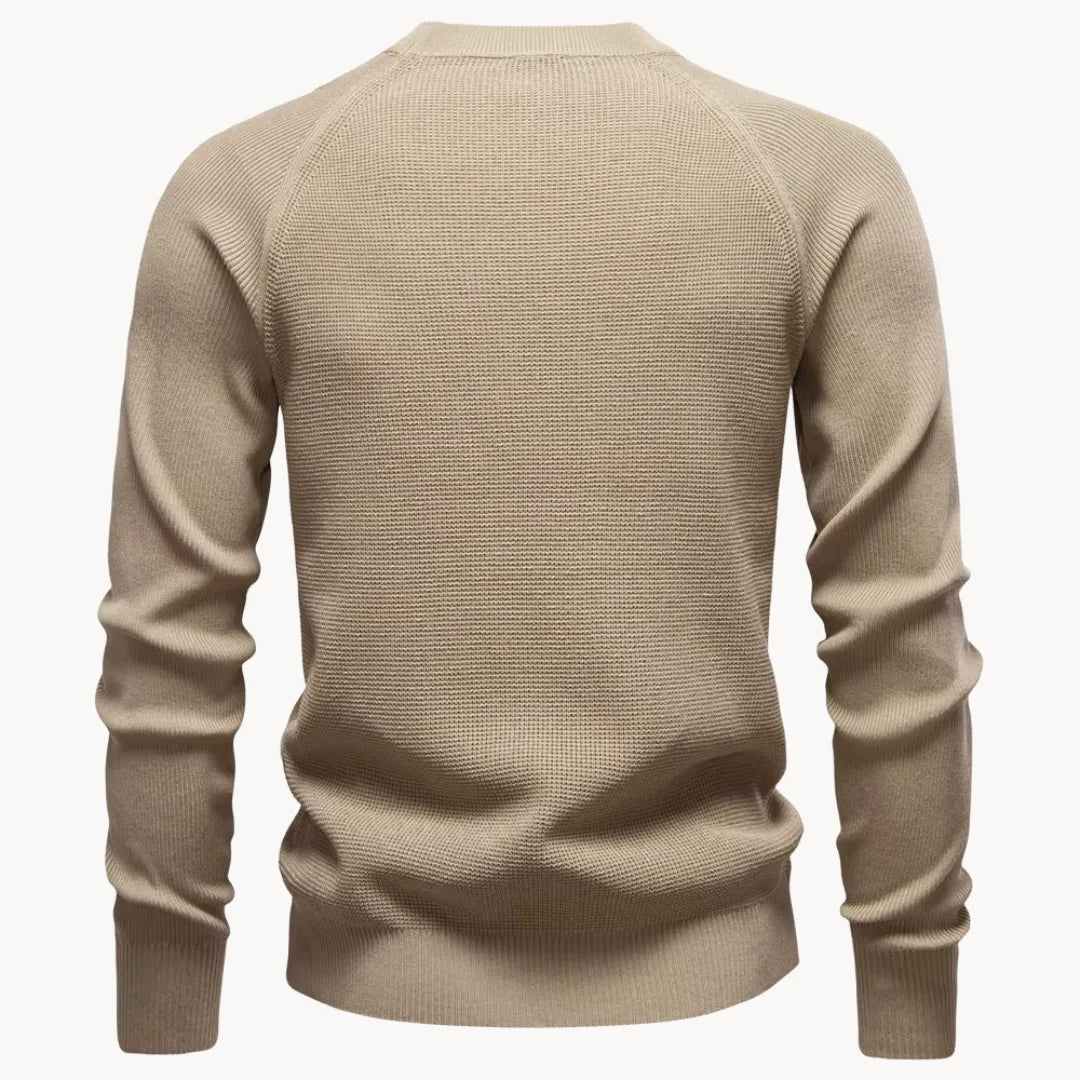 Herren Feinstrick Pullover Rundhals Raglanärmel - Image 11