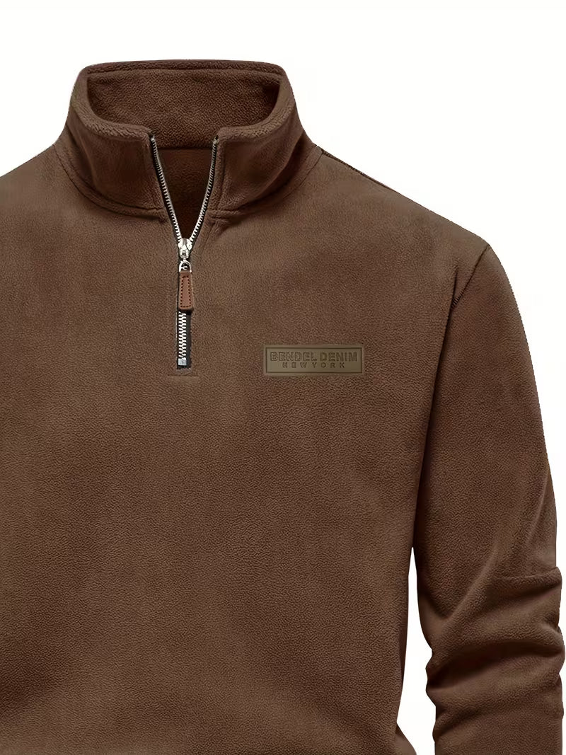 Herren Fleece Reißverschluss Pullover - Image 8
