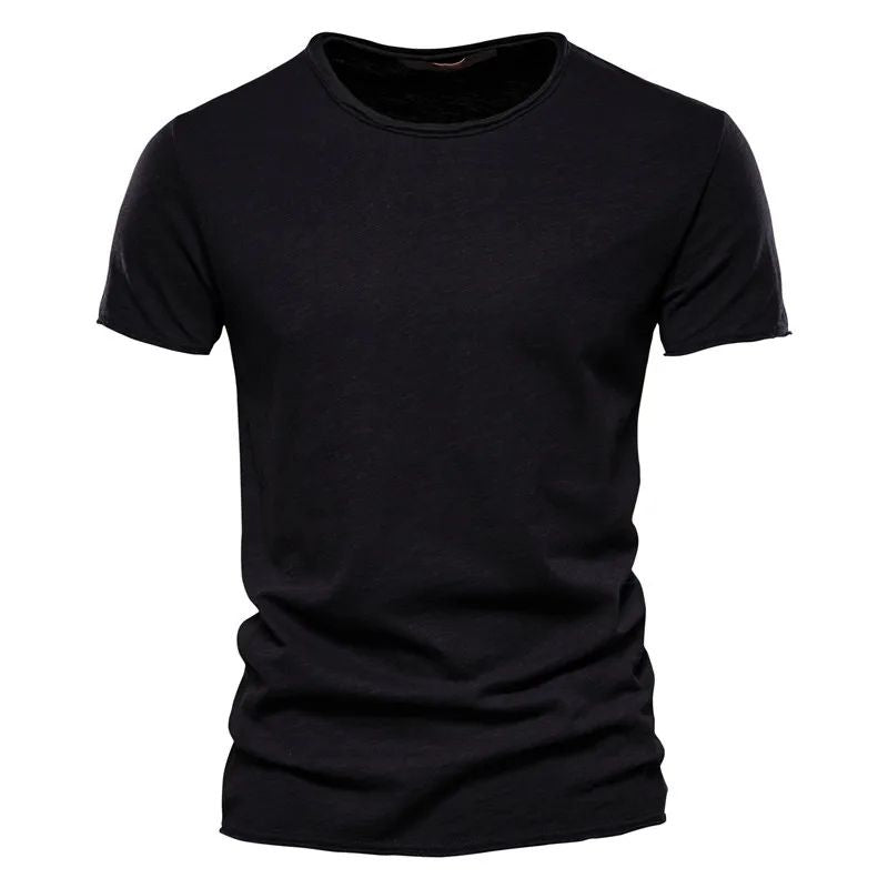 Herren Baumwoll T-Shirt Sommer Atmungsaktiv - Image 2