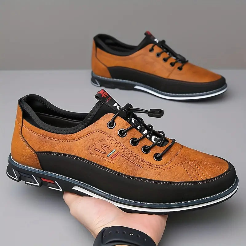 Herren Orthopädische Komfortschuhe Klassische Schnürschuhe Leder - Image 2