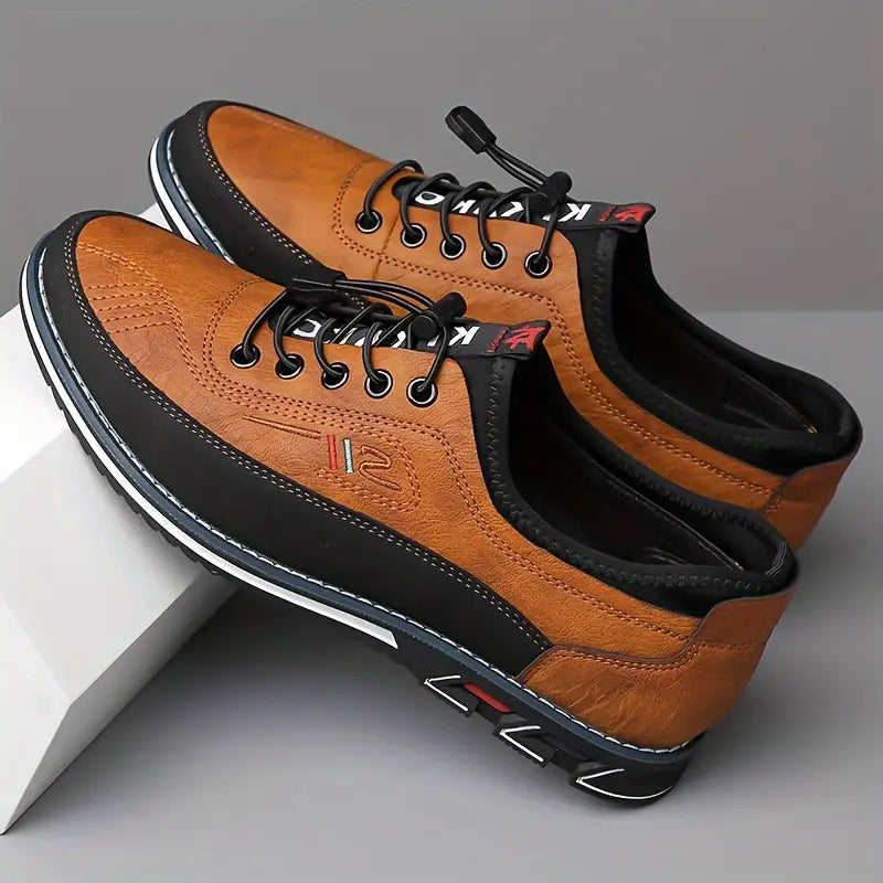 Herren Orthopädische Komfortschuhe Klassische Schnürschuhe Leder - Image 3