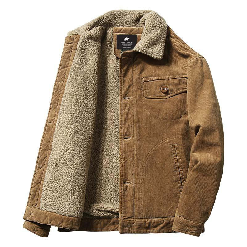 Herren Cord Steppjacke Klassisch Gefüttert - Image 8