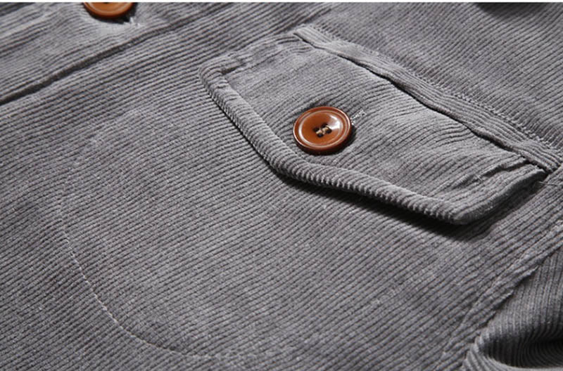 Herren Cord Steppjacke Klassisch Gefüttert - Image 5