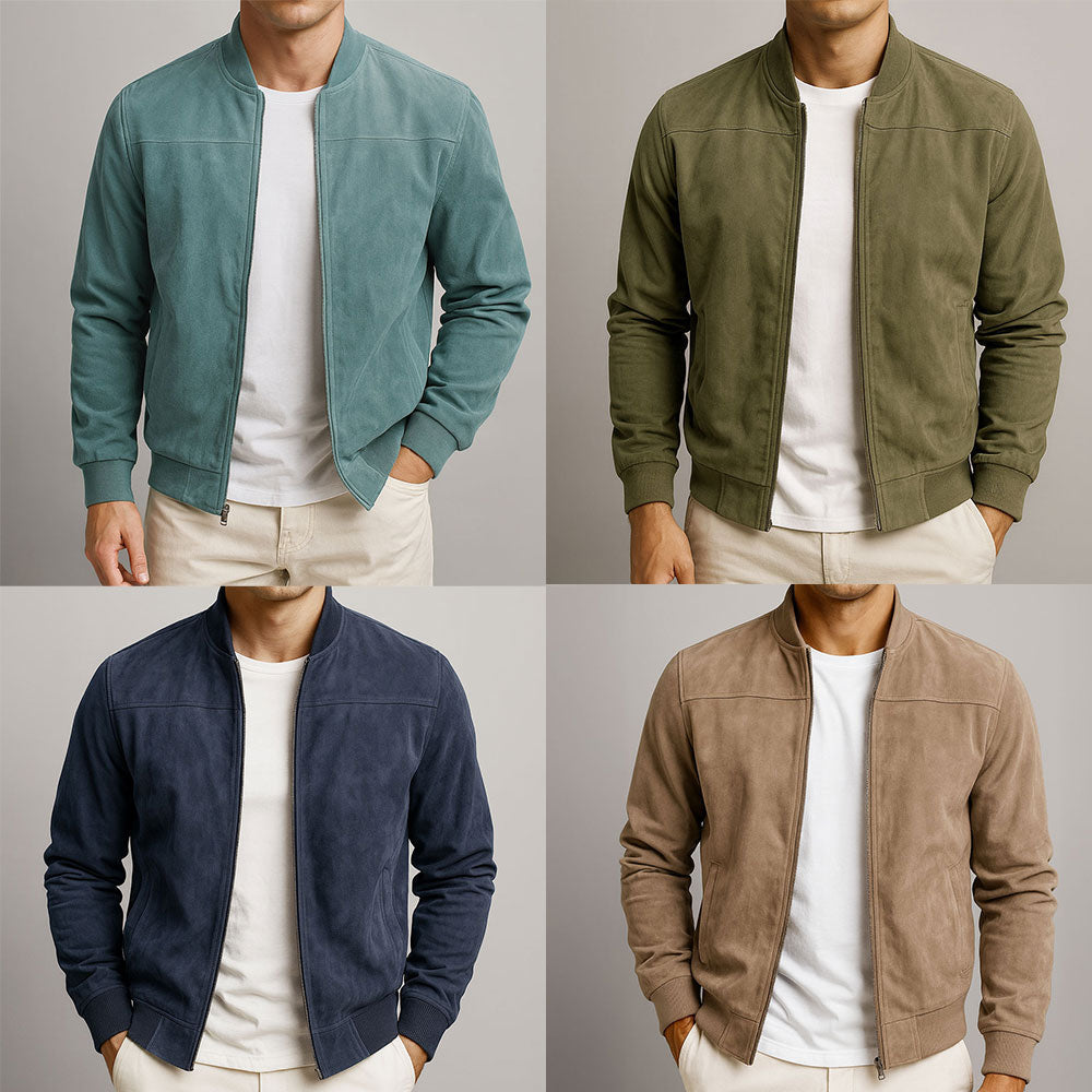 Herren Wildlederjacke Blouson - Image 7