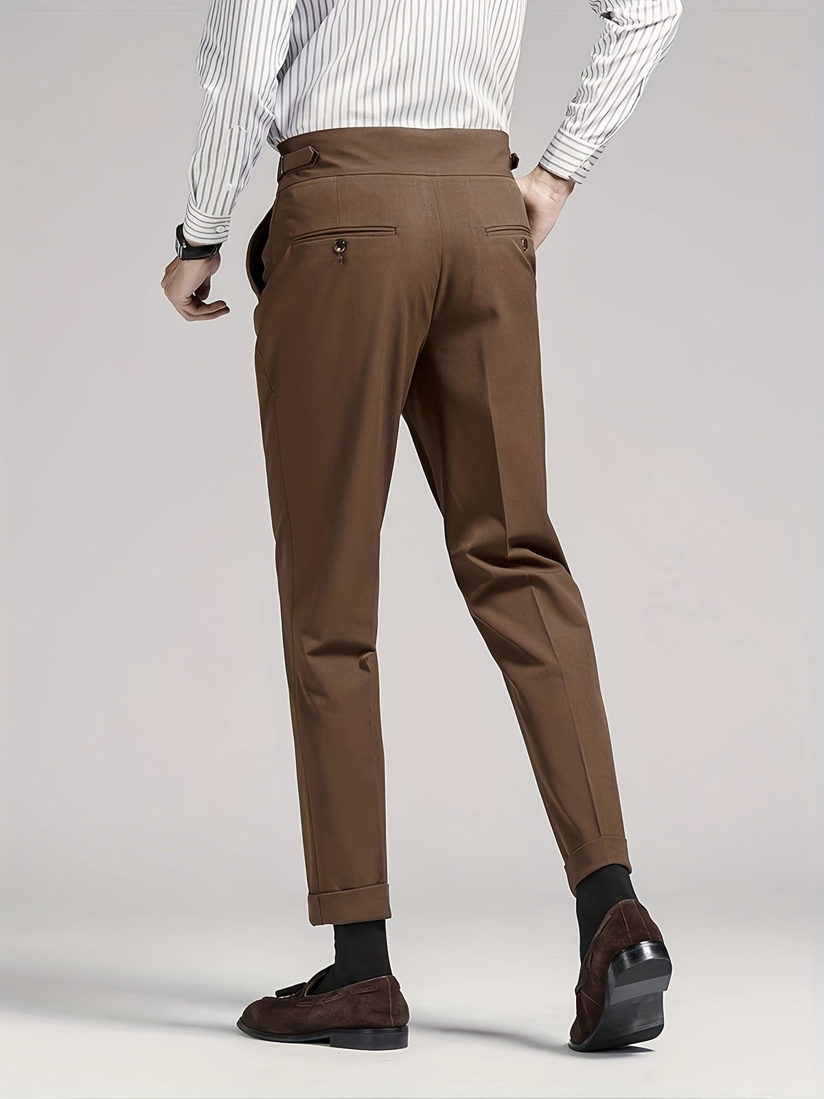 Herren Bundfaltenhose Maßgeschneidert Elegant - Image 14