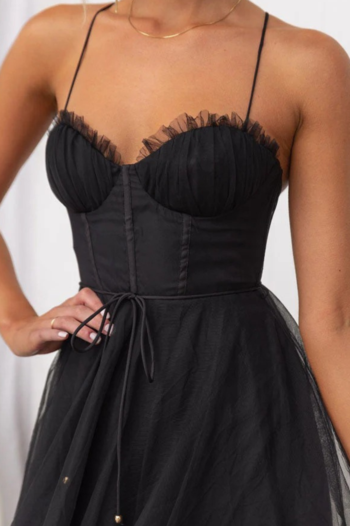 Damen fließendes Midikleid Hochzeitsgast festlich - Image 9