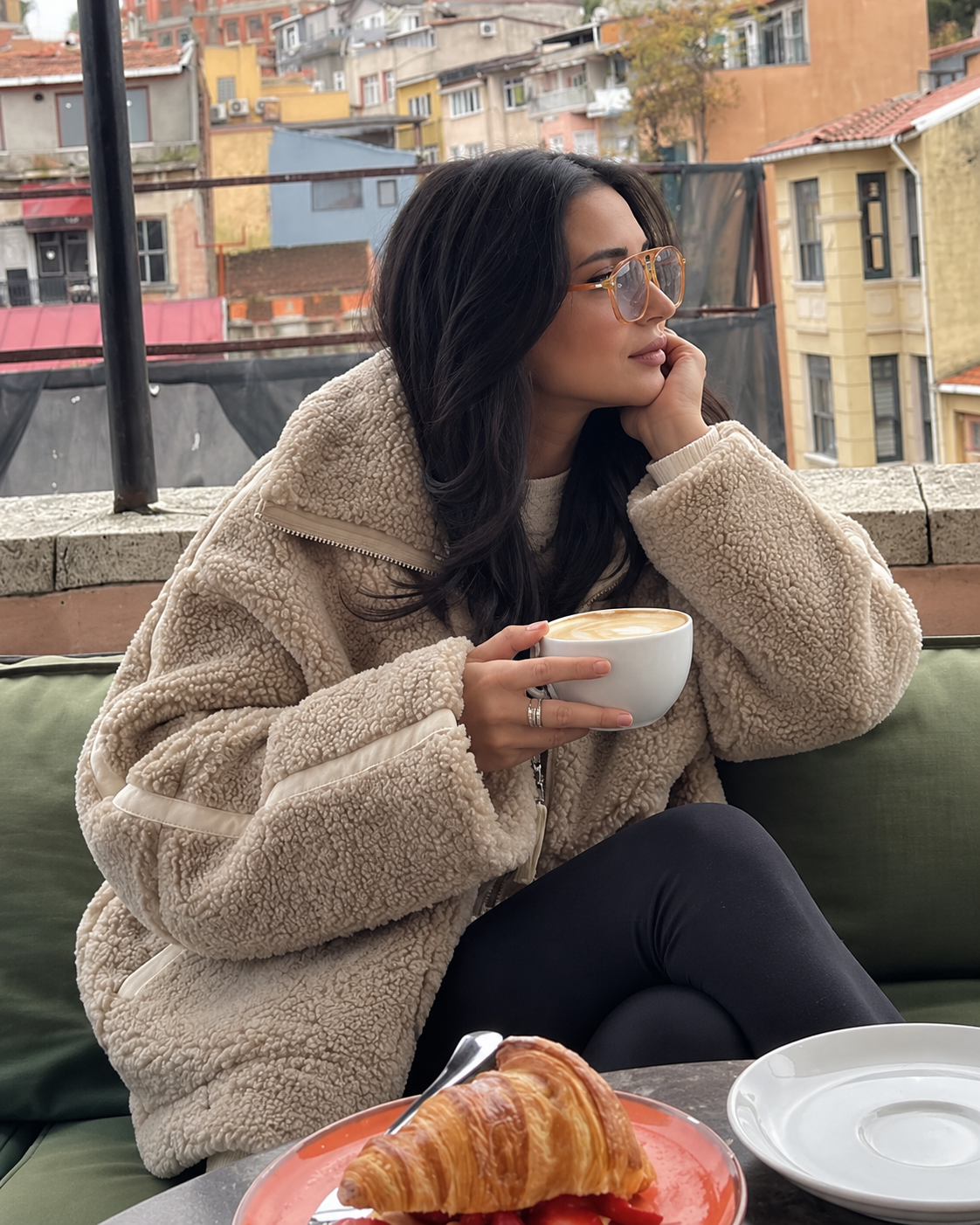 Damen Teddyjacke Warm Oversized Fleece Winterjacke - Image 3