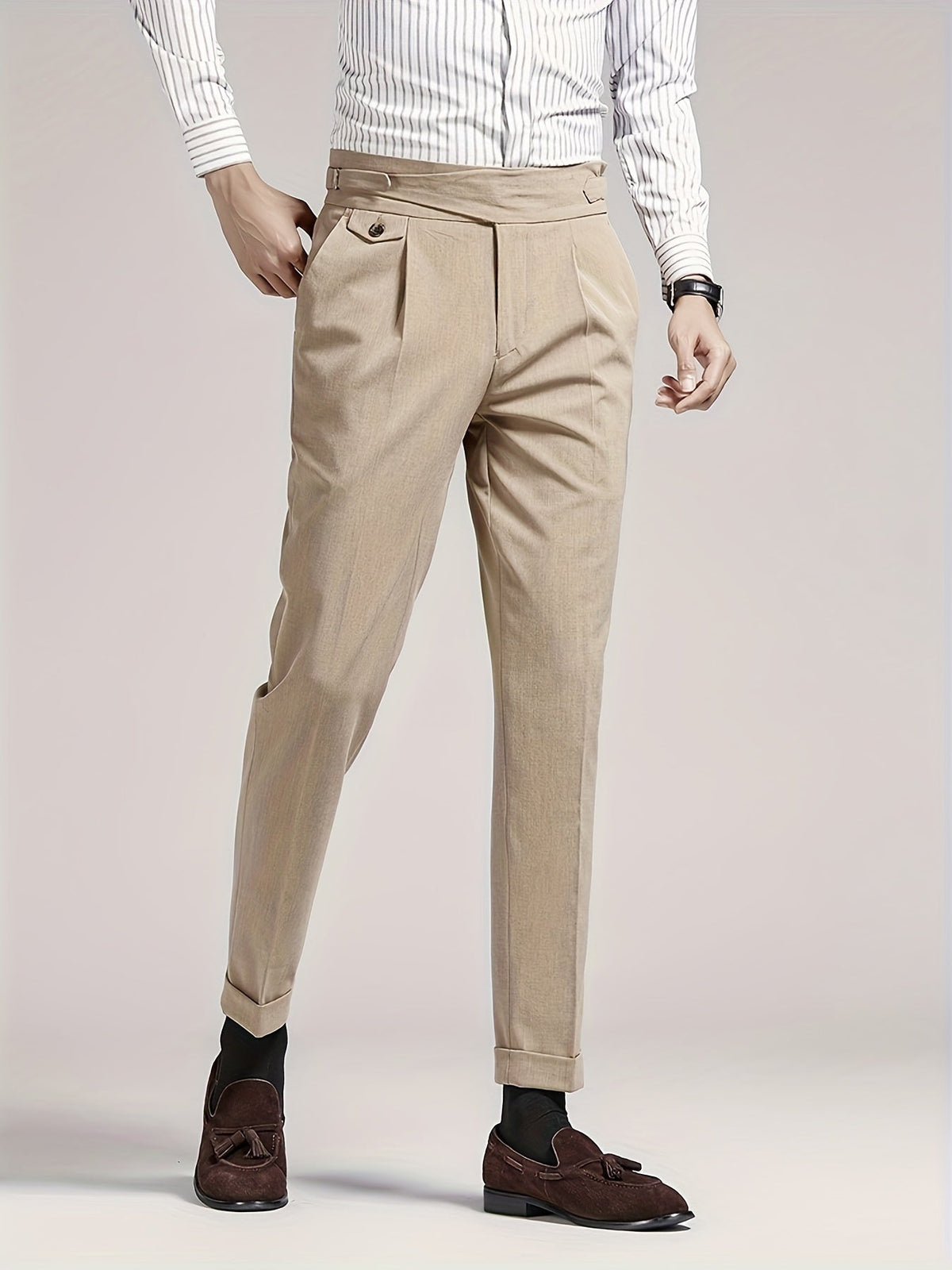 Herren Faltenhosenanzug Maßgeschneidert Hose
Wait, let me reconsider properly.
Herren Bundfaltenhose Maßgeschneidert
Rethinking with proper German shopping terms:
**Herren Bundfalten Hose Tailored**
Final answer:
Herren Bundfaltenhose Slim Fit - Image 14