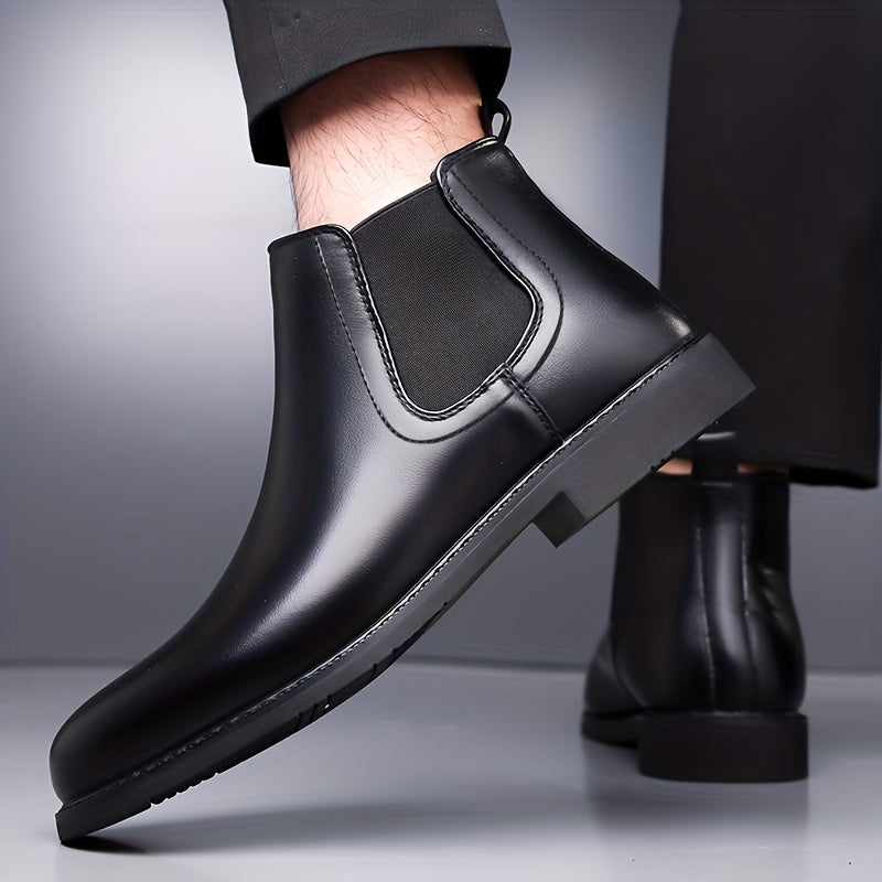 Herren Chelsea Boots Elegant Dunkelbraun Leder Schlupfstiefel - Image 7